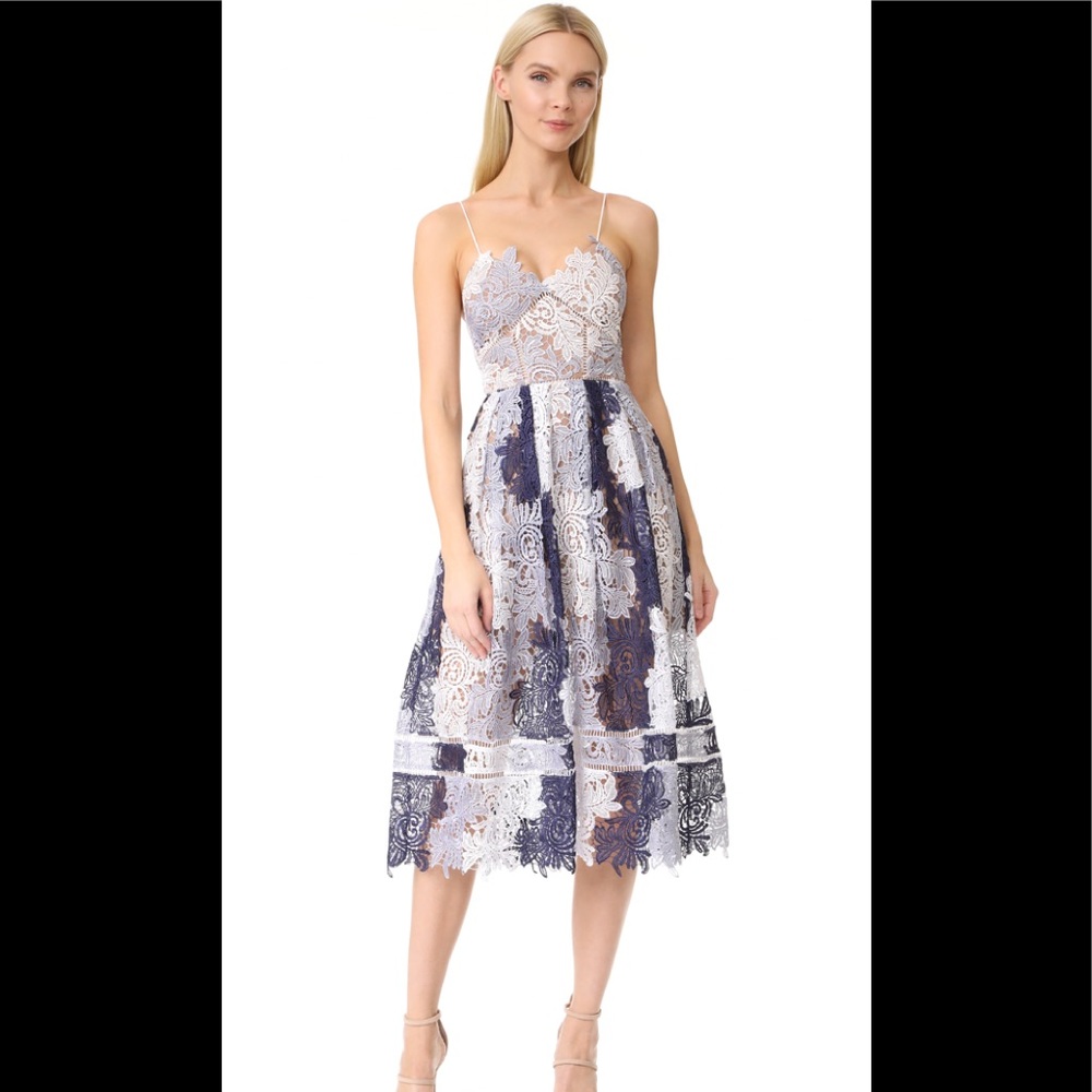 BNWT Self-Portrait Camellias Dress Size 4